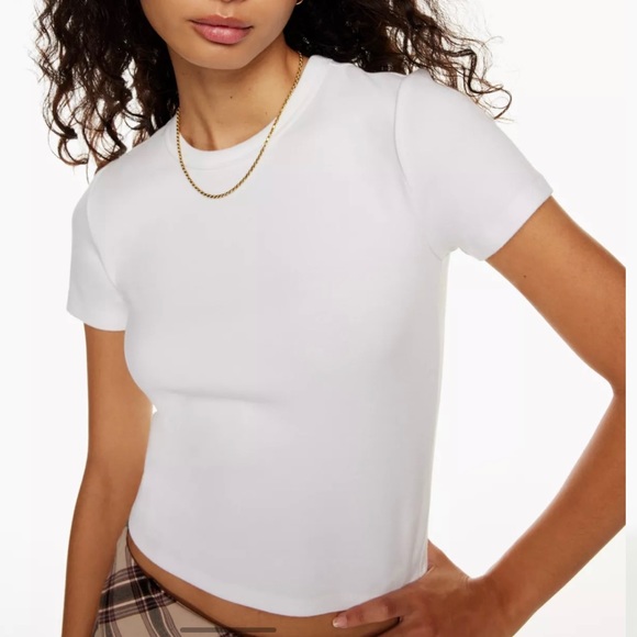 Aritzia Sunday Best Little Ribbed T-Shirt - Picture 6 of 8